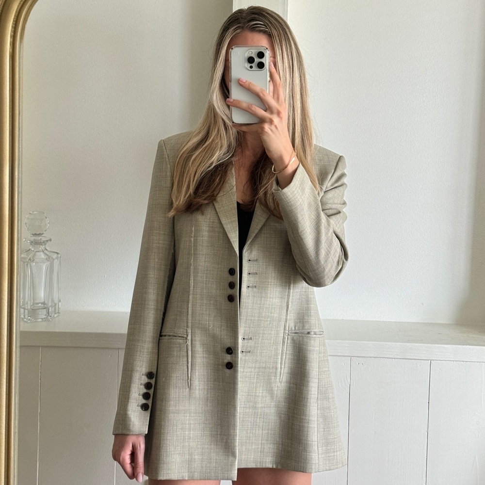 Subtle Studios oversized raw-hem blazer | NWT